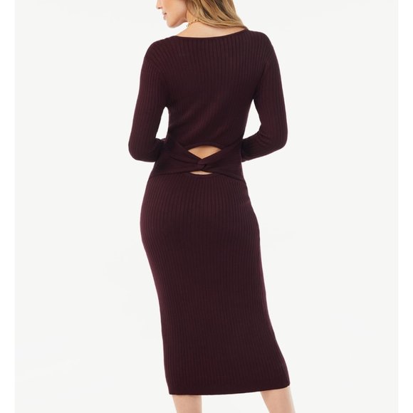 NWT Sofia Vergara Back Detail Column Midi Dress - Picture 2 of 8